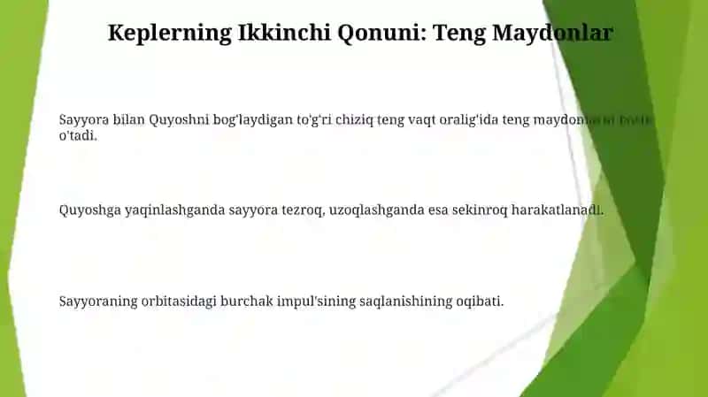 Keplerning Uchinchi Qonuni 3