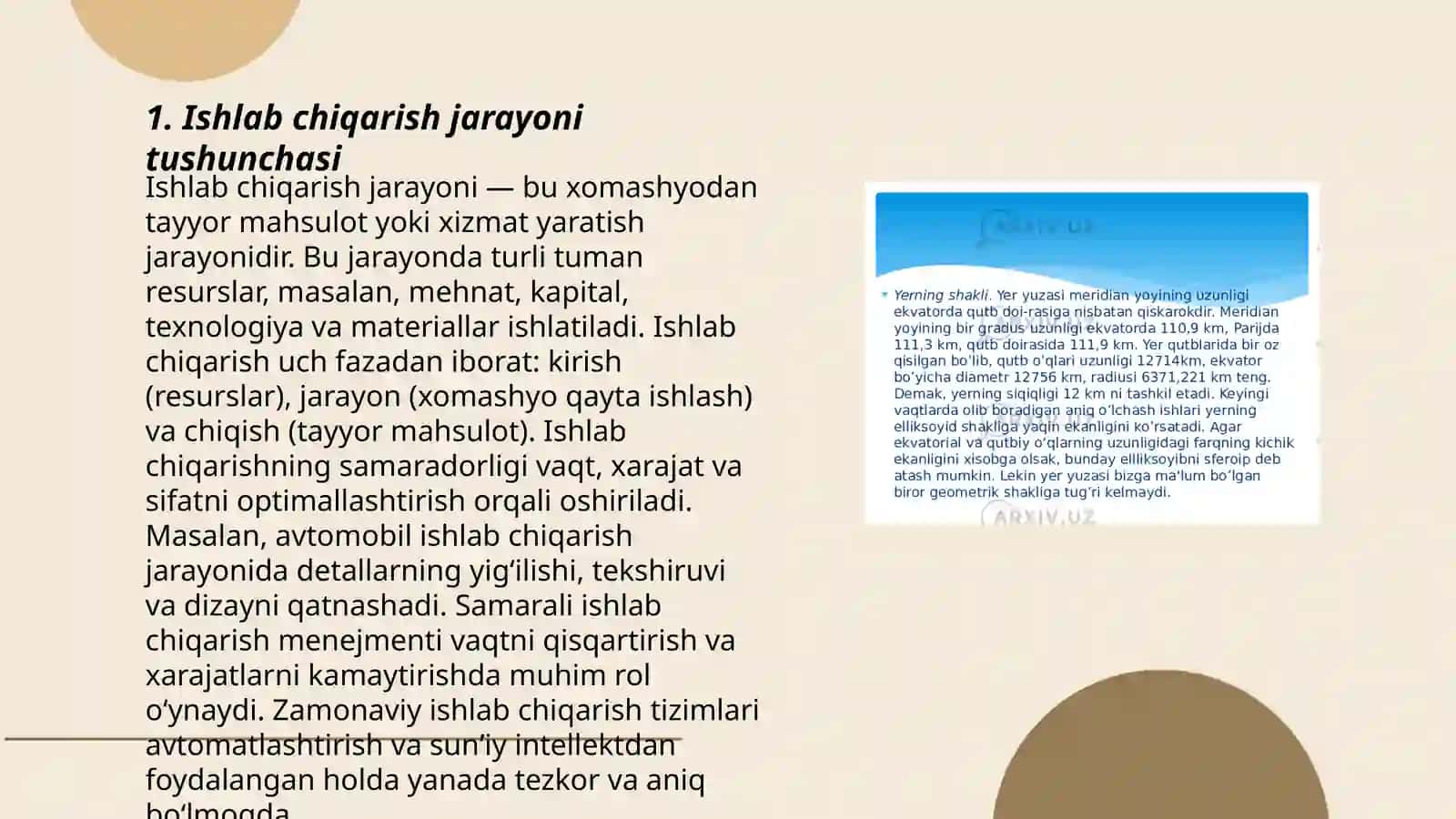 Ishlab chiqarishning apparatura sxemasi. Umumiy tushunchalar 3
