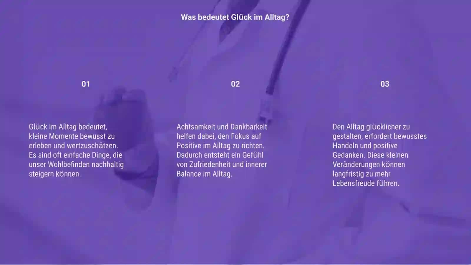 Glück im Alltag 3