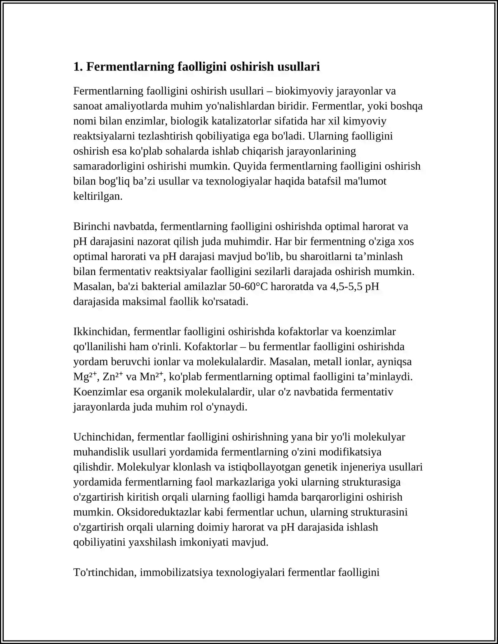 FERMENTLARNI FAOLLIGINI BOSHQARISH 3