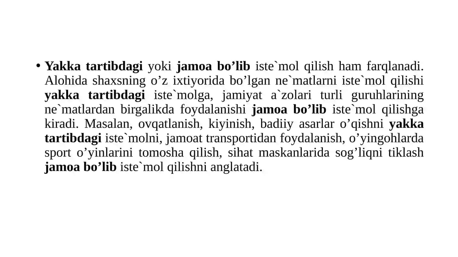 Iste’mol, jamg’arma va investitsiyalar1 3