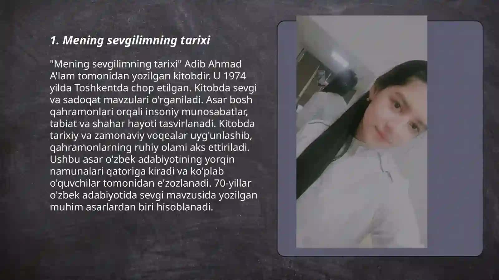 Mening sevgilimning tarixi 3