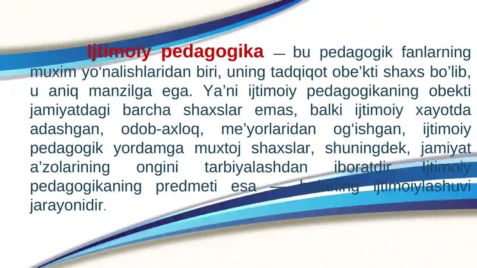 Ijtimoiy pedagogika fani jamiyat rivojining asosi sifatida 3