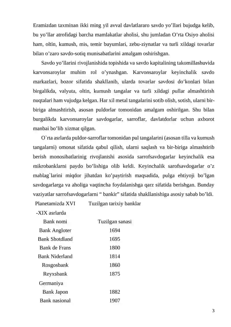 Bank ishi va molliya asoslari 3