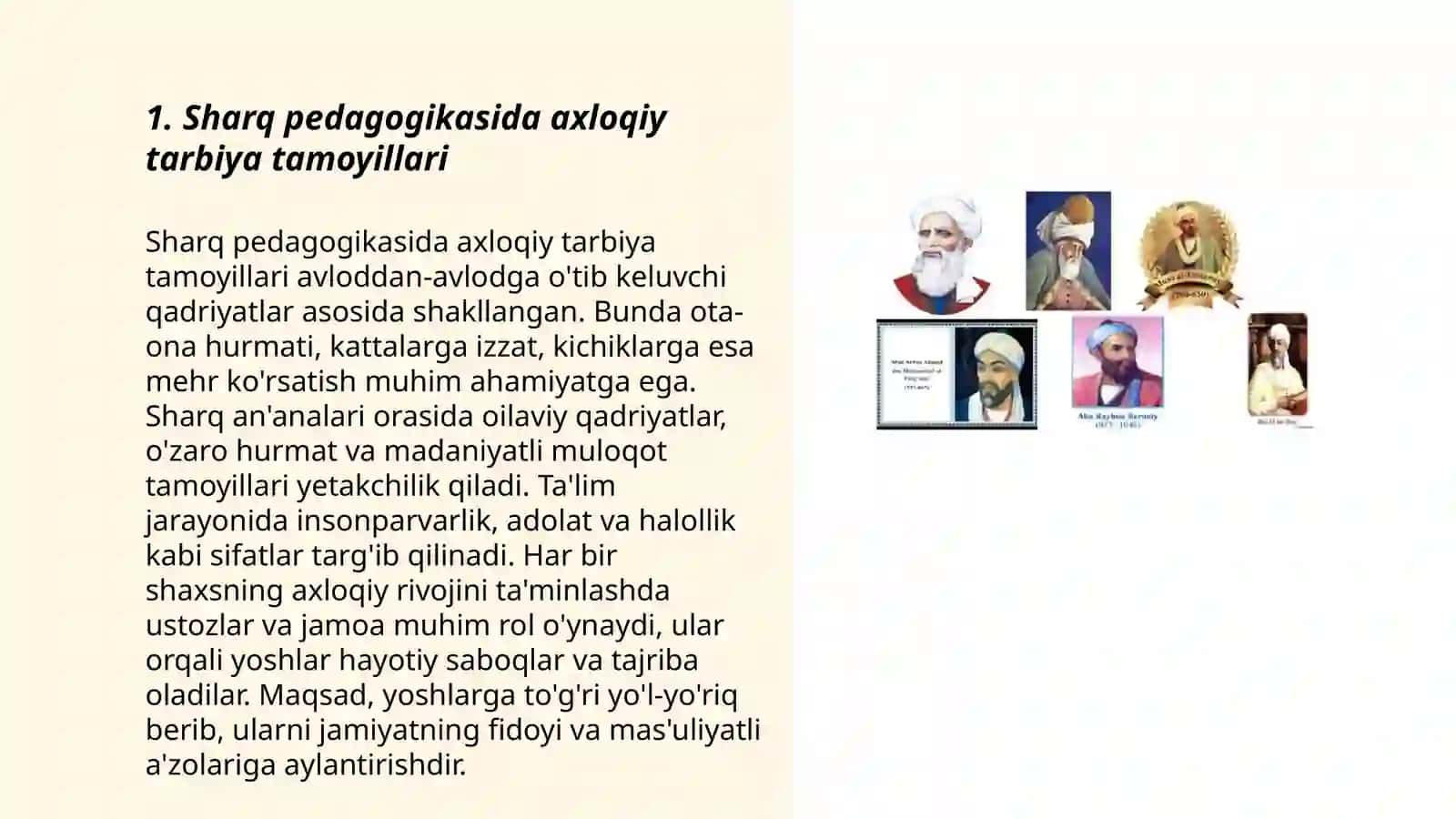 Sharq pedagogik ta’limotida ta’limiy-axloqiy qarashlar 3