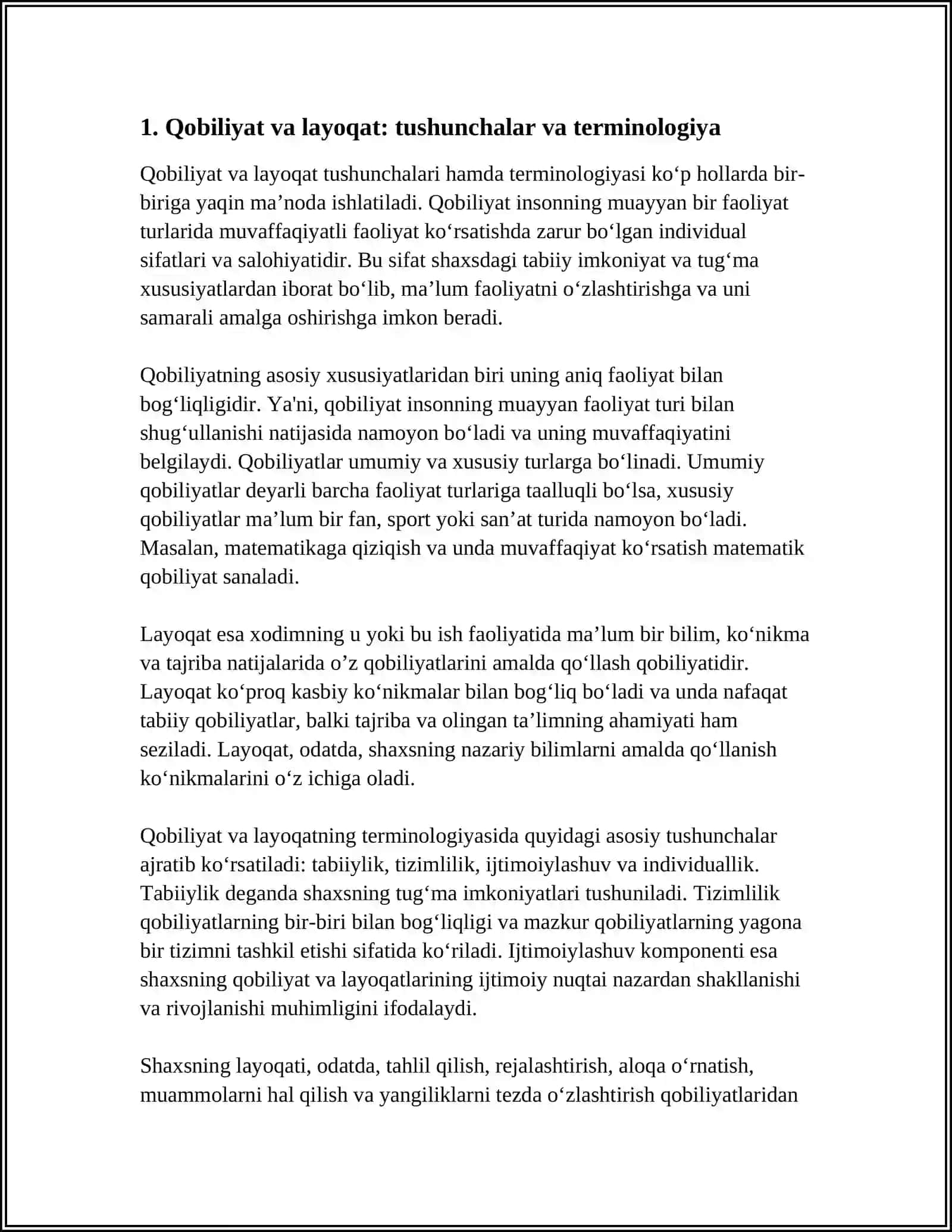 QOBILIYAT VA LAYOQAT TUSHUNCHALARI VA TERMINOLOGIYA 3