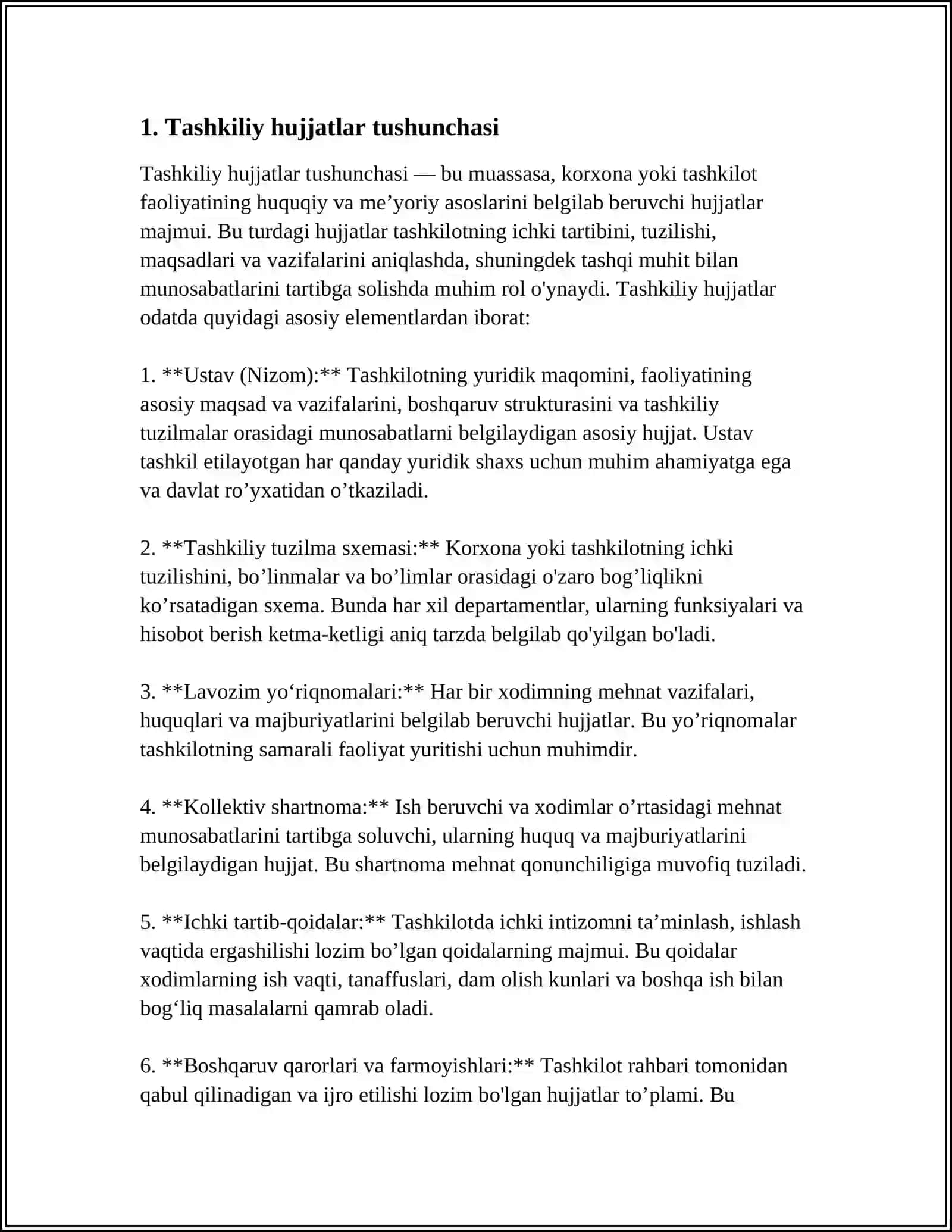 TASHKILIY HUJJATLAR VA ULARNI RASMIYLASHTIRISH 3