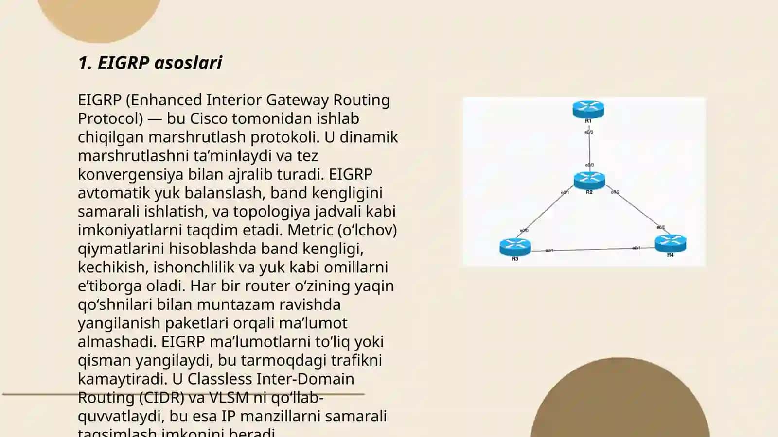 Marshrutizatsiya protokoli EIGRP 3
