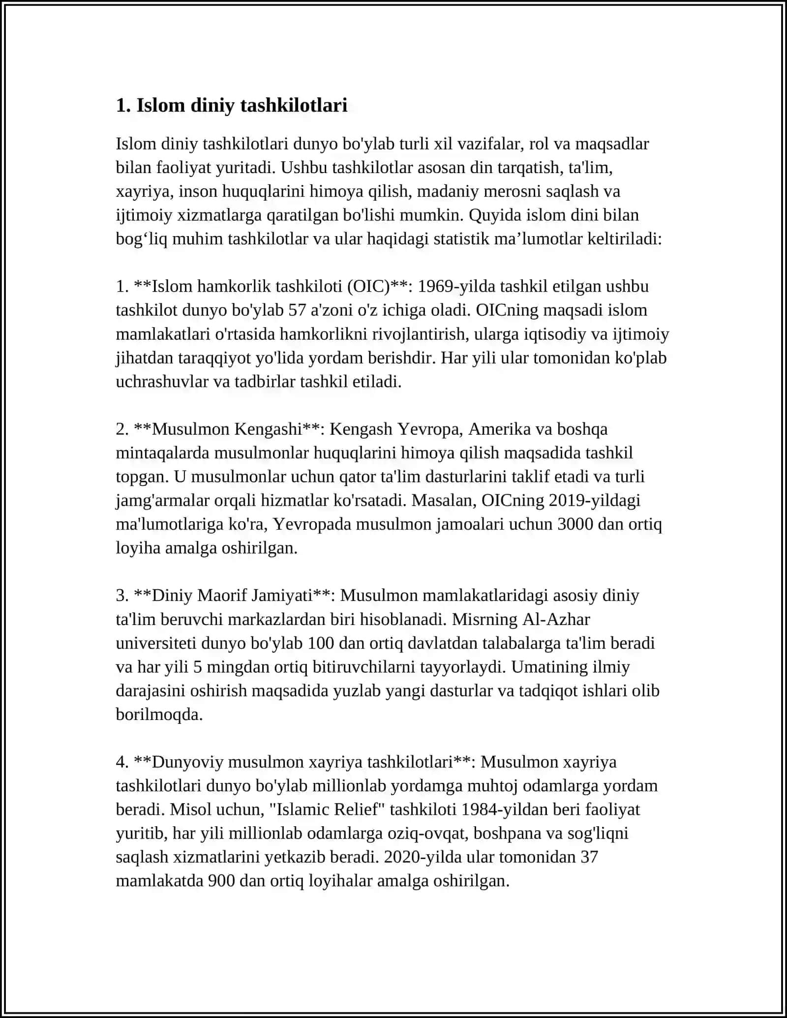 O‘ZBEKISTON RESPUBLIKASI OLIY TA’LIM FAN VA INNOVATSIYA VAZIRLIGI SAMARQAND IQTISODIYOT VA SERVIS UNVERSTETI MUSTAQIL ISH 3