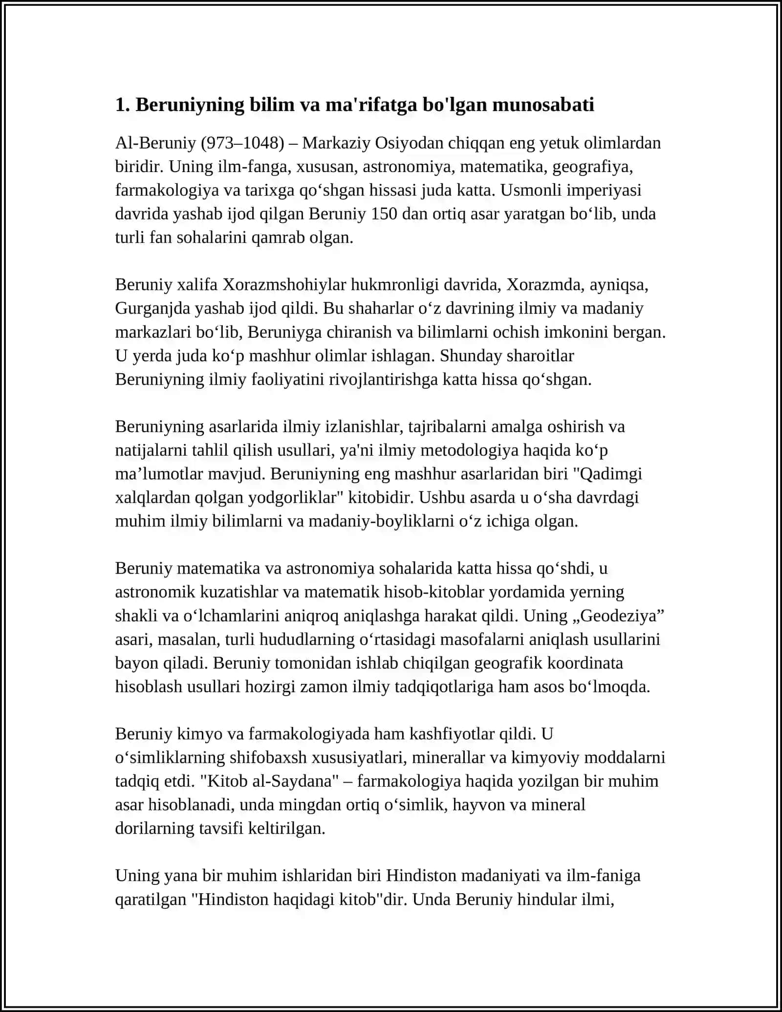 Beruniyning Pedagogik Qarashlari 3