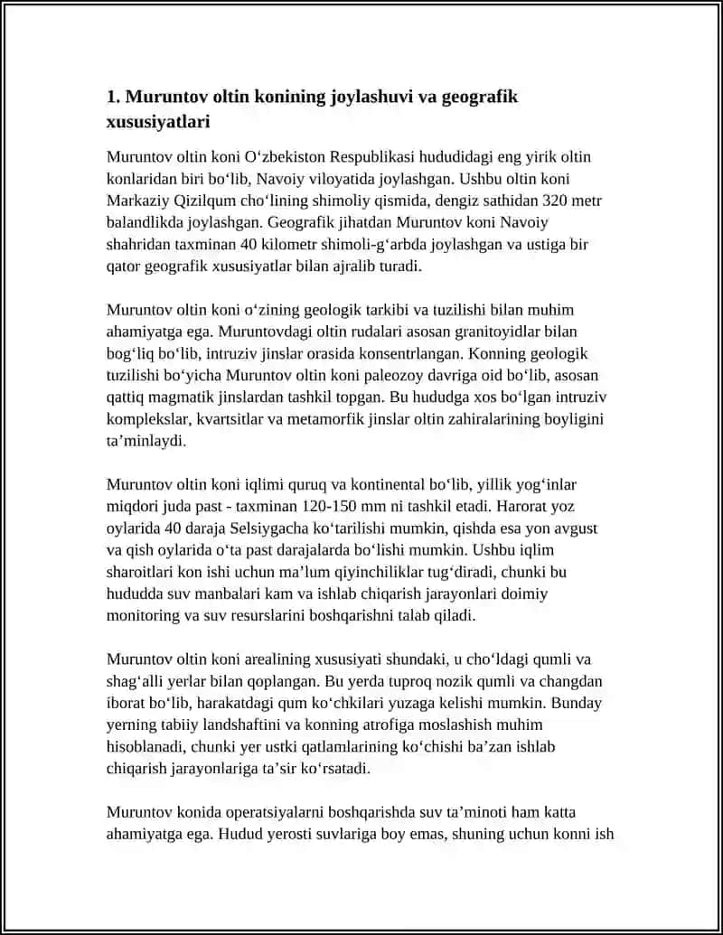 MURUNTOV OLTIN KONI 3