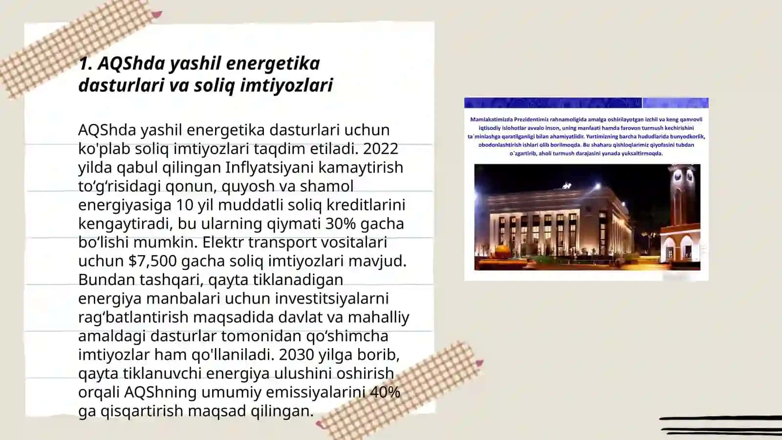 Yashil energetika ni davlat tomonidan qoʻllab quvvatlashning xorij tajribasi 3