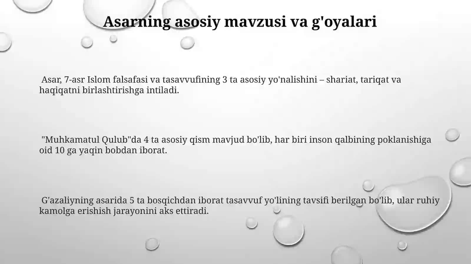 "Muhokamatul qulub" asari bo'yicha esse tayorlash 3