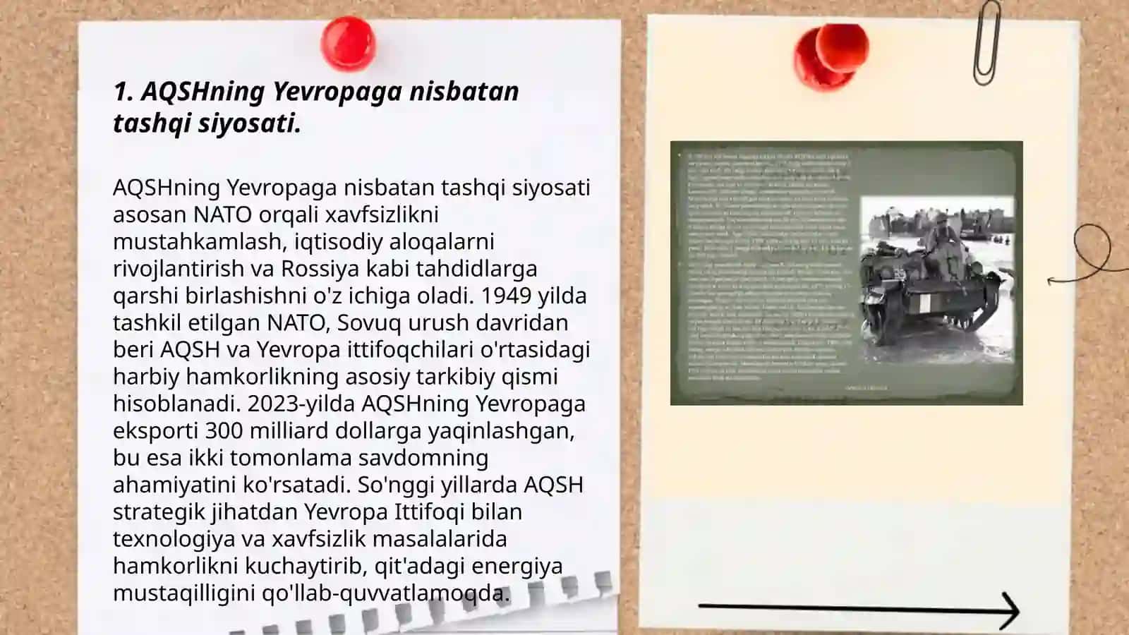 AQSHning Yevropaga nisbatan tashqi siyosati 3