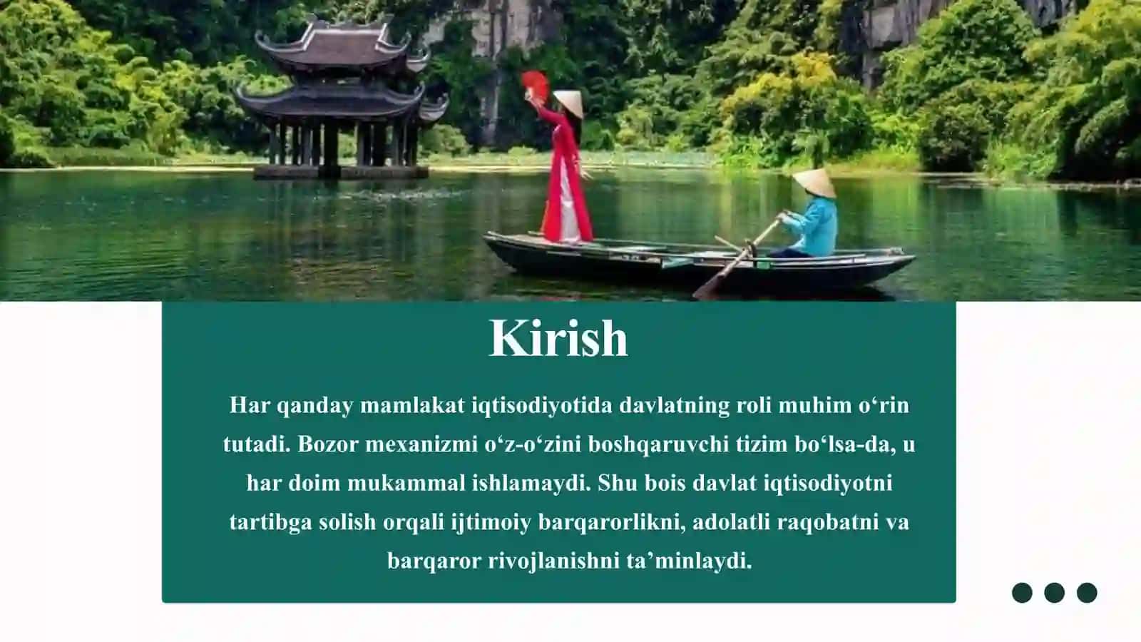 Iqtisodiyotni tartibga solishda davlatning roli Vyetnam 3