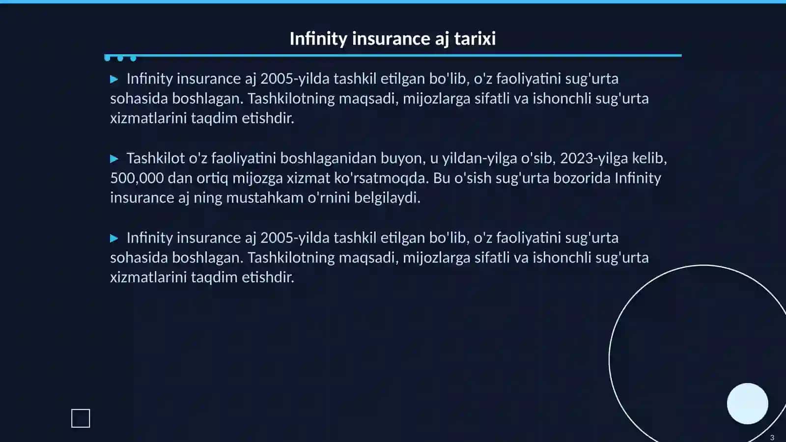 Infinity insurance aj 3