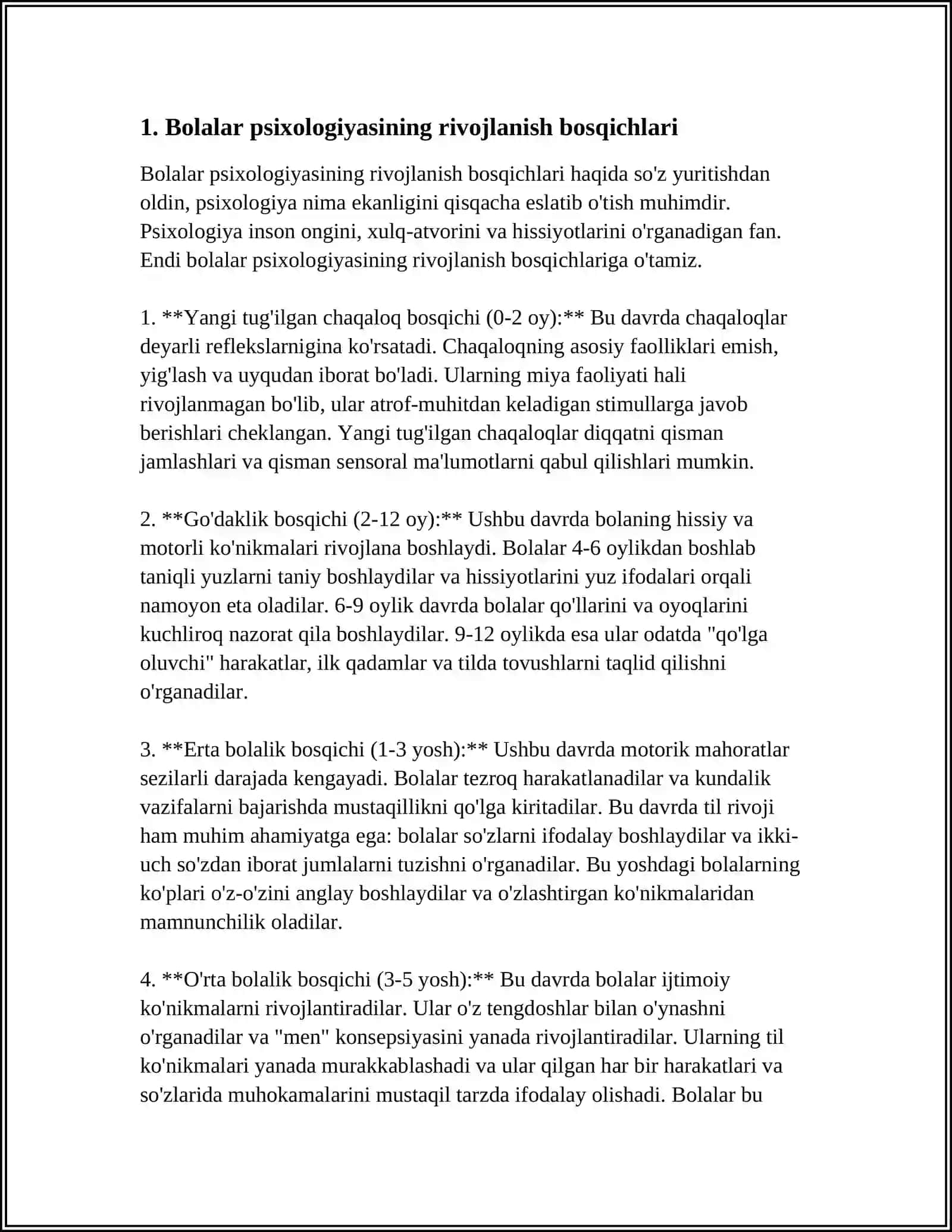 BOLALAR PSIXOLOGIYASI VA PSIXADIAGNOSTIKASI 3