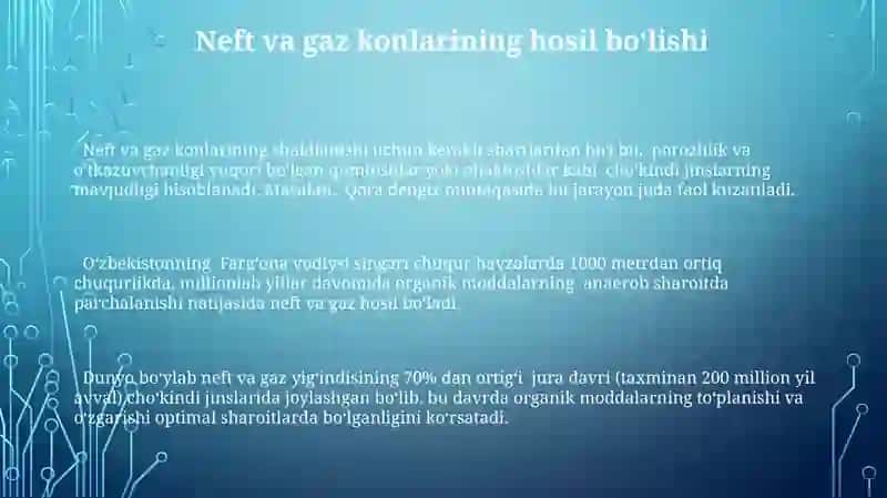 Neft va gaz konlarining shakllanishi 3