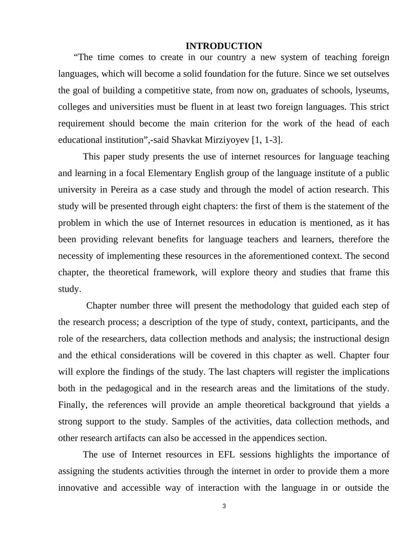 COURSE WORK: USING INTERNET WEB-SITES AND VIRTUAL RESOURCES IN THE PROCESS OF TEACHING 3