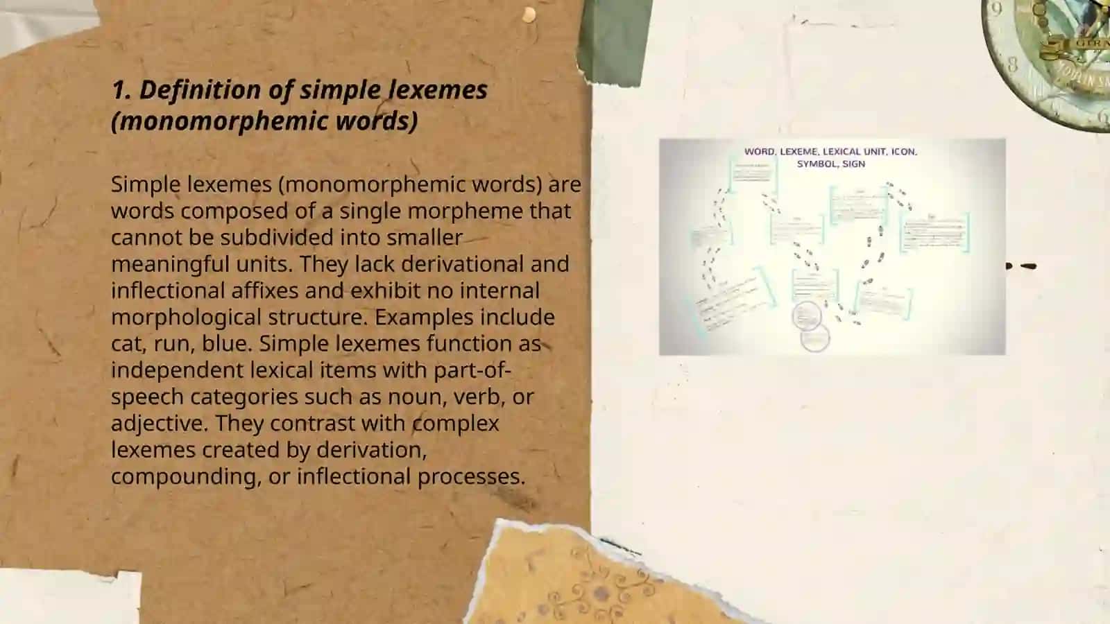 Morphological Structure: Simple vs. Complex Lexemes 3