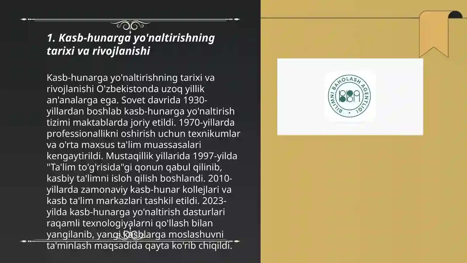 Kasb hunarga yõnaltirish asoslari tõğrisidagi ta'limot 3