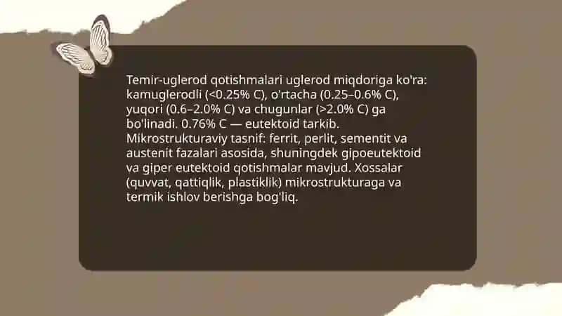 Temir uglerodli qotishmalar 3