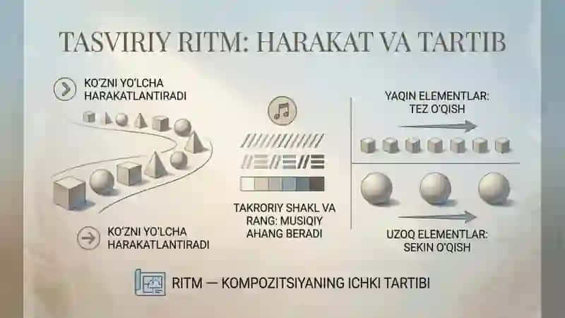 Tasvirning ketma-ketligi. Grafikaning tarkibi. Soya tushirish. Yassi jismlar va geometrik jismlarnin 3