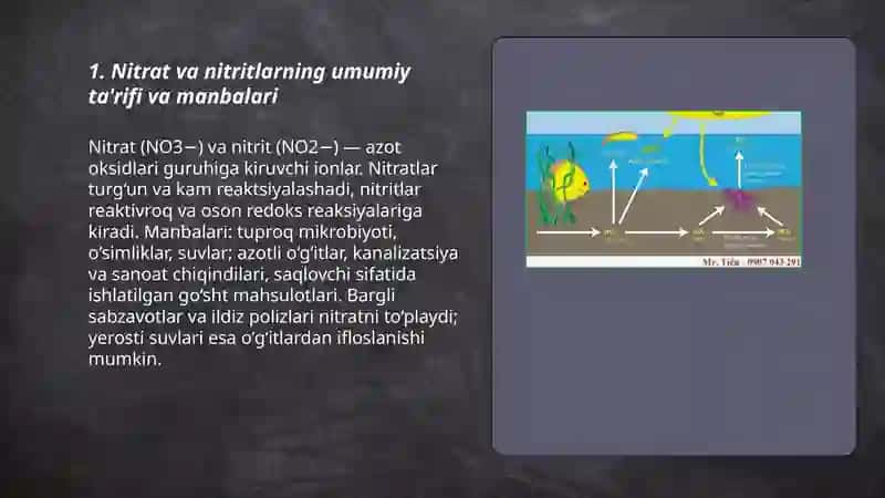 Nitrat va nitritlarning inson organizmiga biologik ta’siri 3