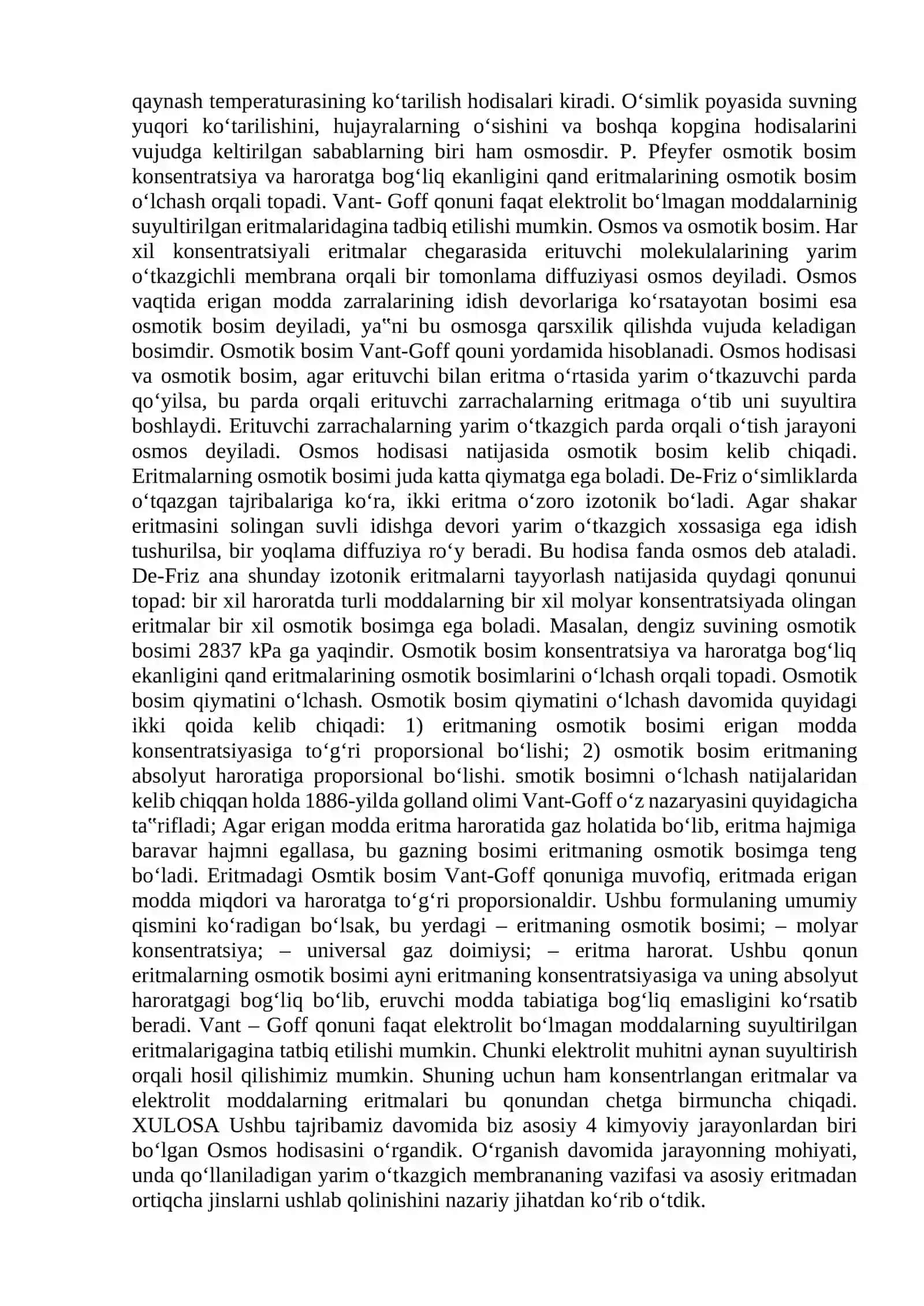 Biologik eritmaning osmotic va onkotik bosimlari 3