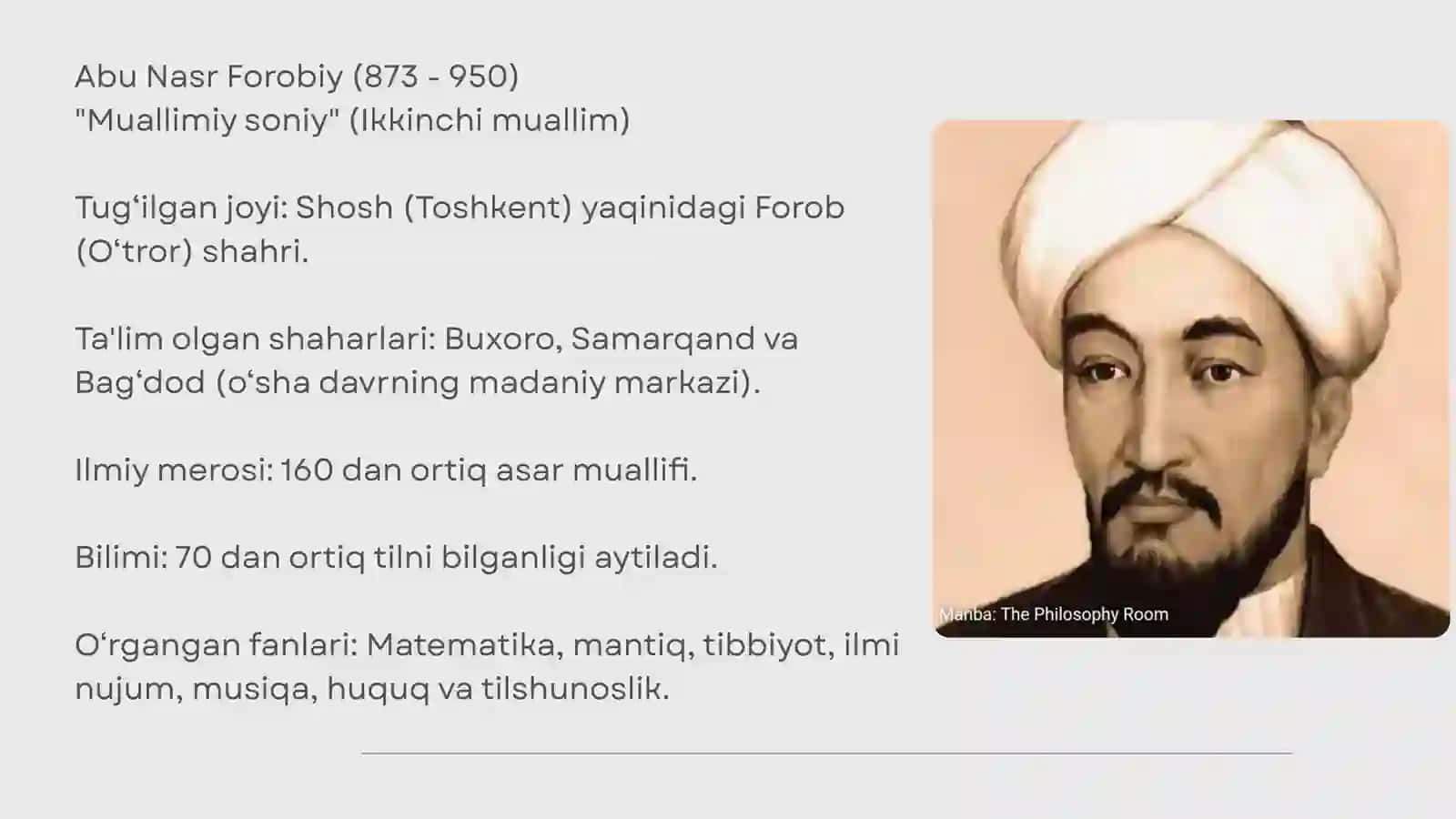 Abu Nasr Forobiy va Ibn Sinoning falsafa ilmiga oid qarashlarini qiyosiy tahlil etish 3