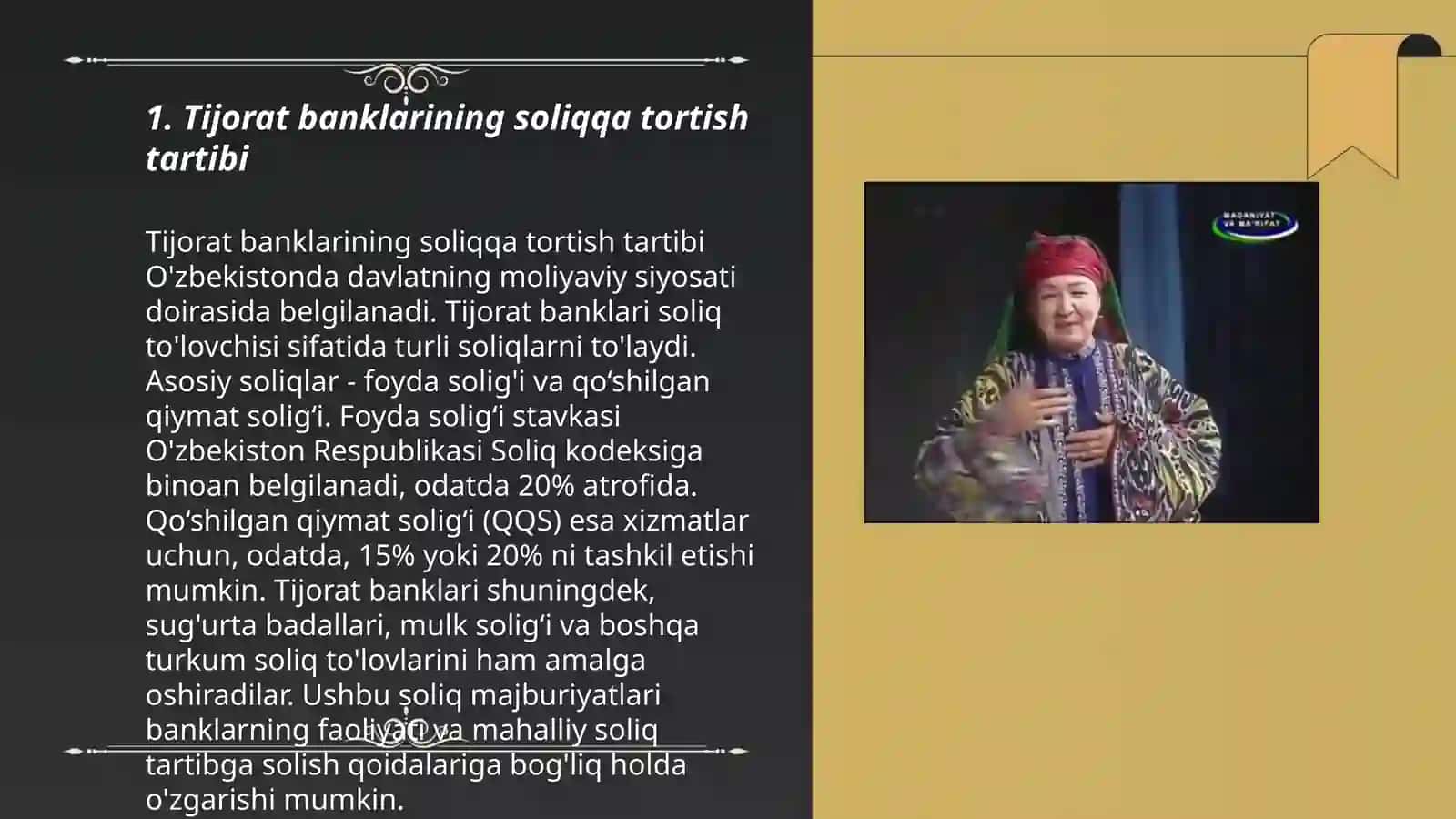 Tijorat banklarini soliqqa tortishning o'ziga xos xususoyatlari 3
