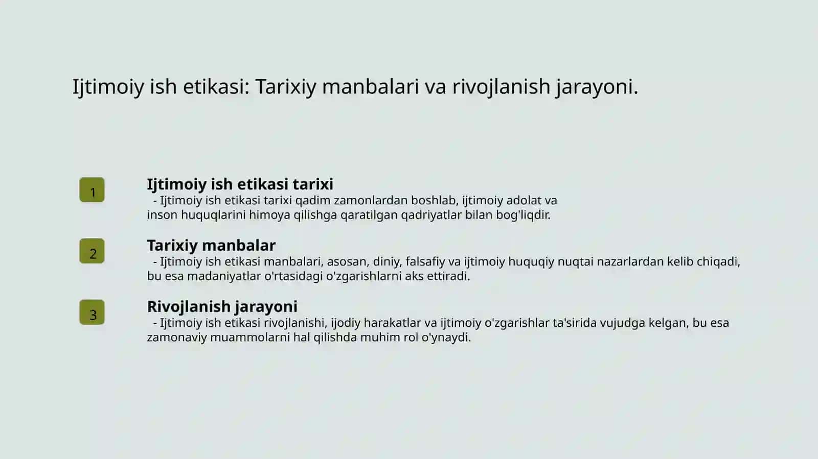 Yevropa Amerika Rossiyada ijtimoiy ish etikasini rivojlanish tarixi 3