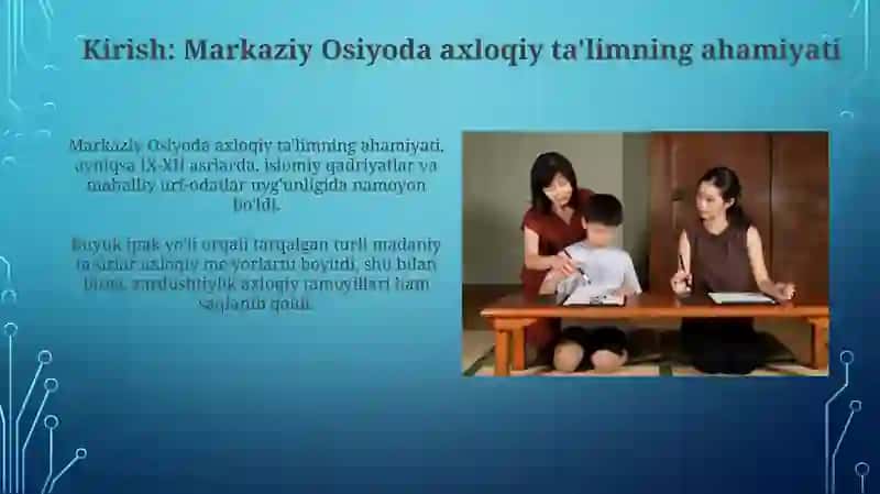 Ilk o'rta asrlarda Markaziy Osiyoda ma'naviy tarbiya masalalari 3