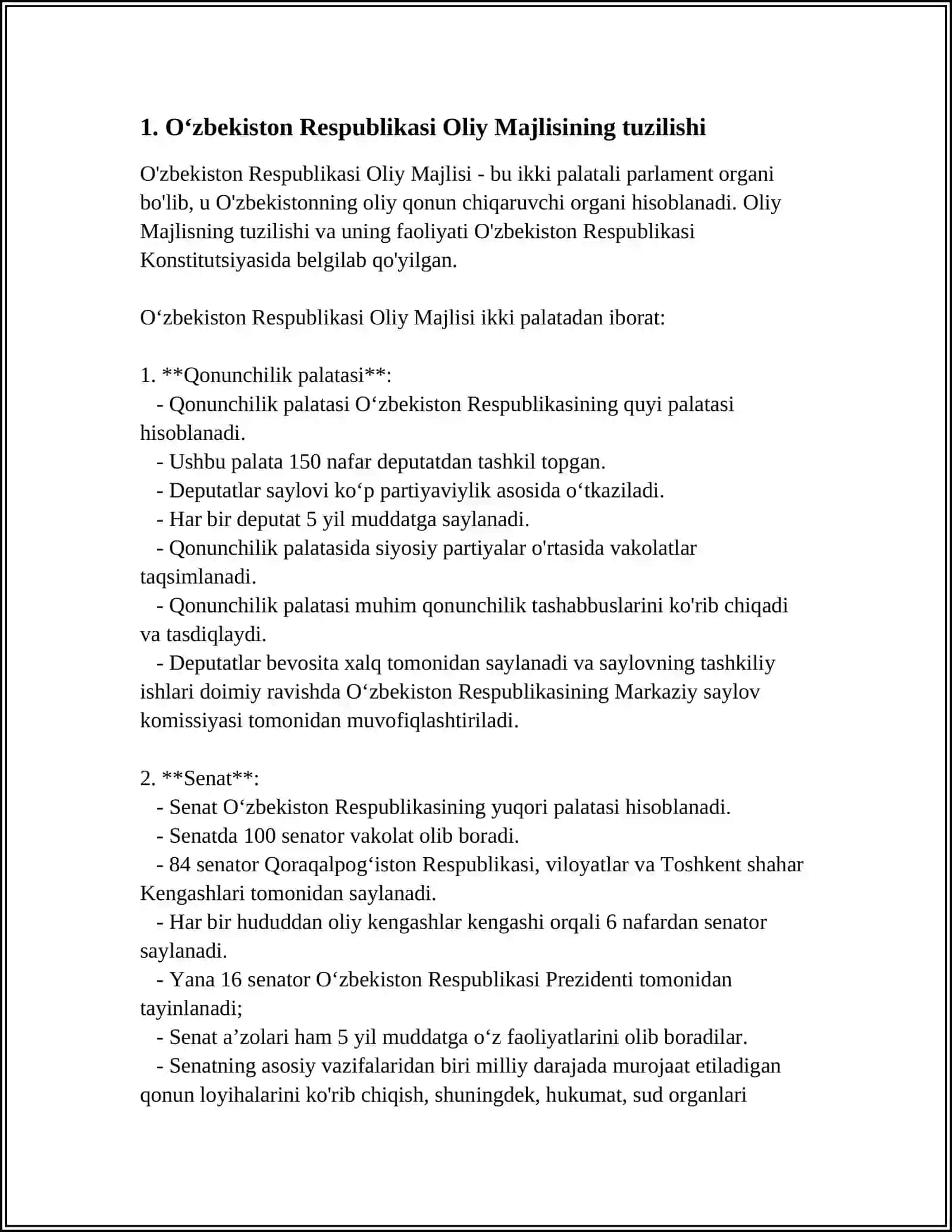 Oʻzbekiston Respublikasi Oliy Majlisi 3