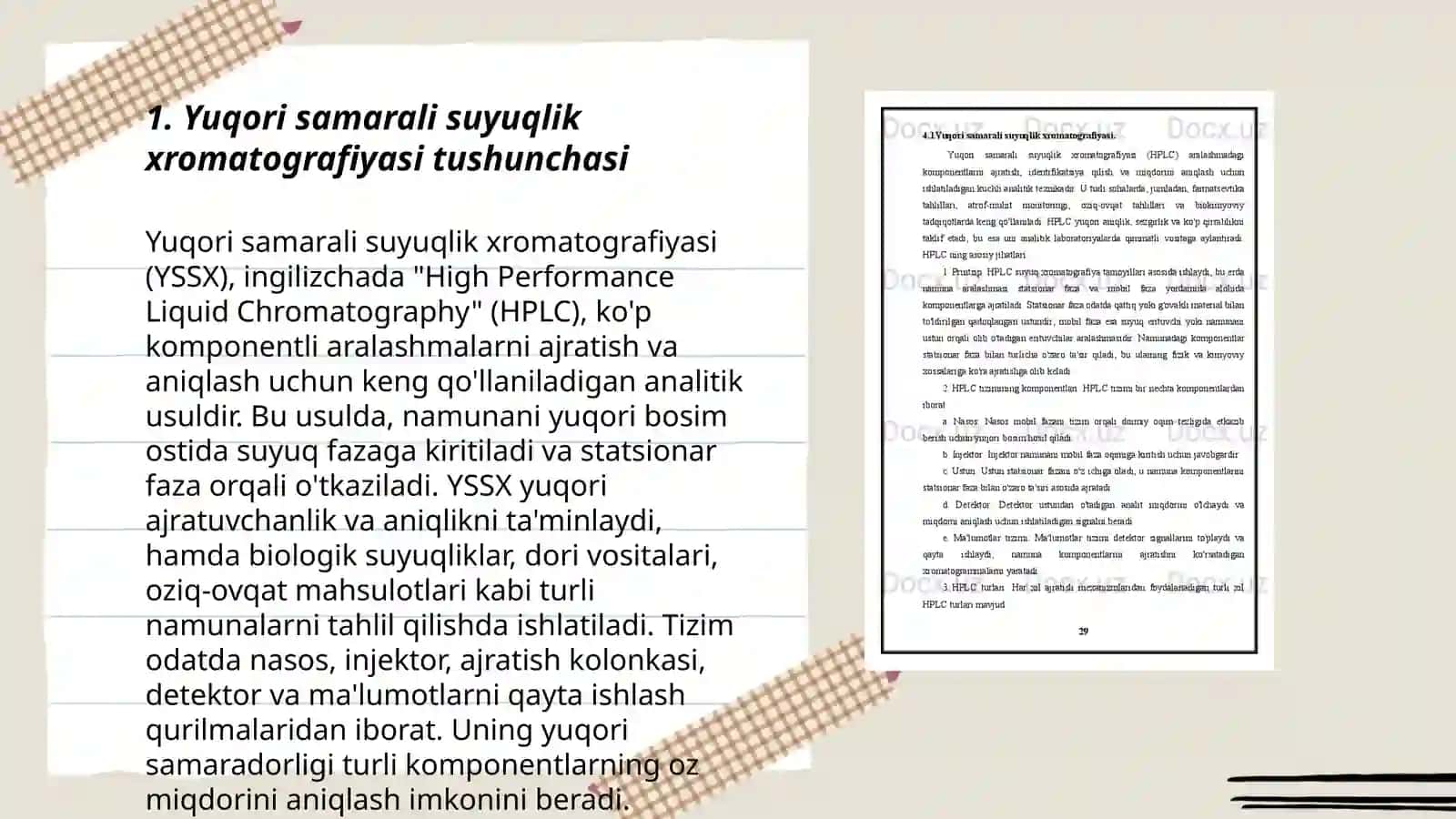 Yuqori samarali suyuqlik xromatografiyasi moddalarni aniqlash 3