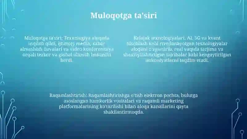 Kelajak Texnalogiyalari Va Raqamlashtirish Oqibatlari 3