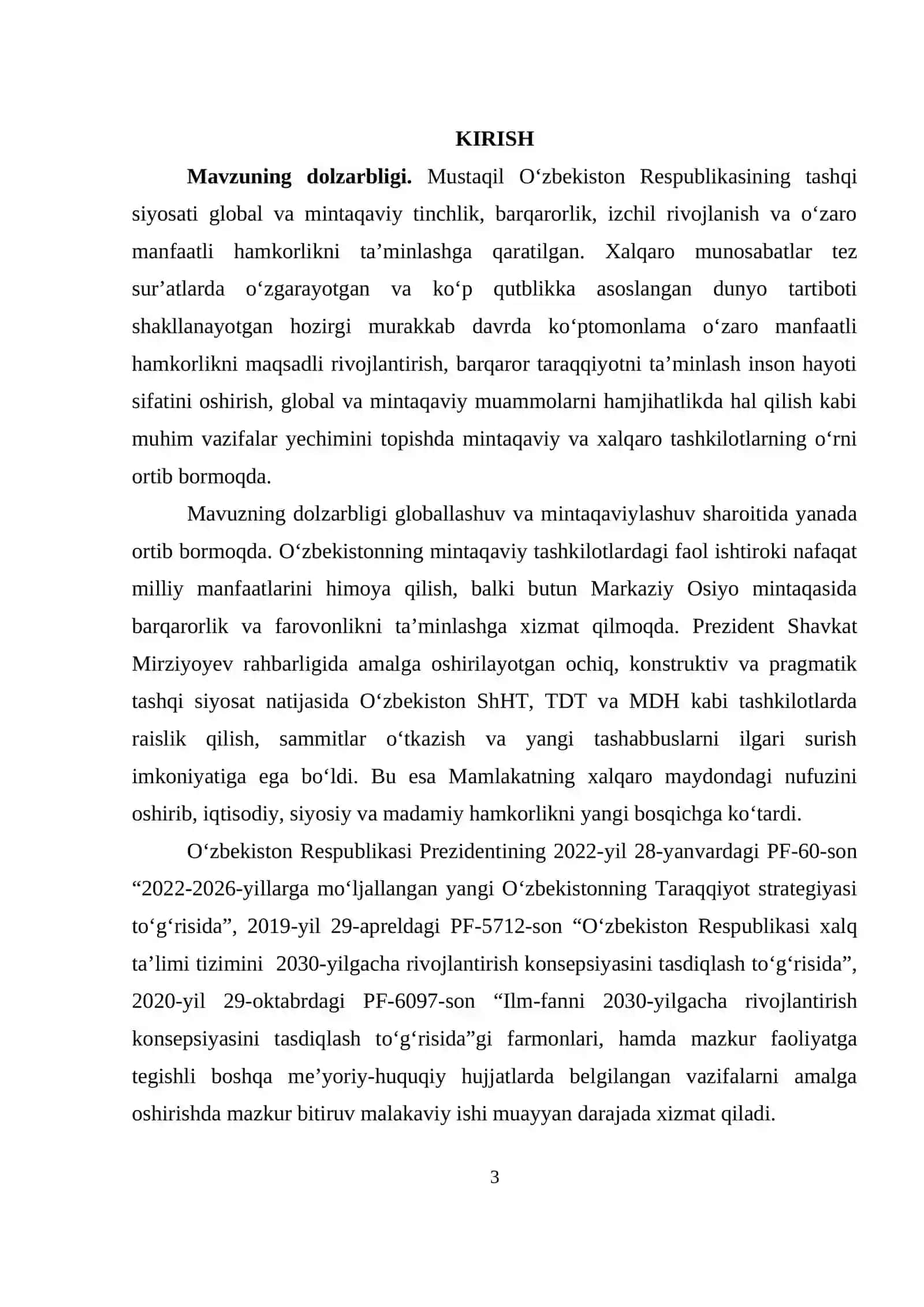 О‘ZBЕKISTONNING MINTАQАVIY TАSHKILОTLАR О‘RTАSIDА KО‘PTОMОNLАMА HАMKОRLIGI MAVZUSINI 11-SINF О‘QUVСHILАRIGА INTЕRFАОL MЕTОDLАR АSОSIDА О‘QITISH 3