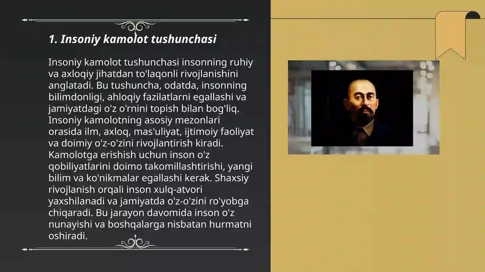 Insoniy kamolot tushunchasi 3