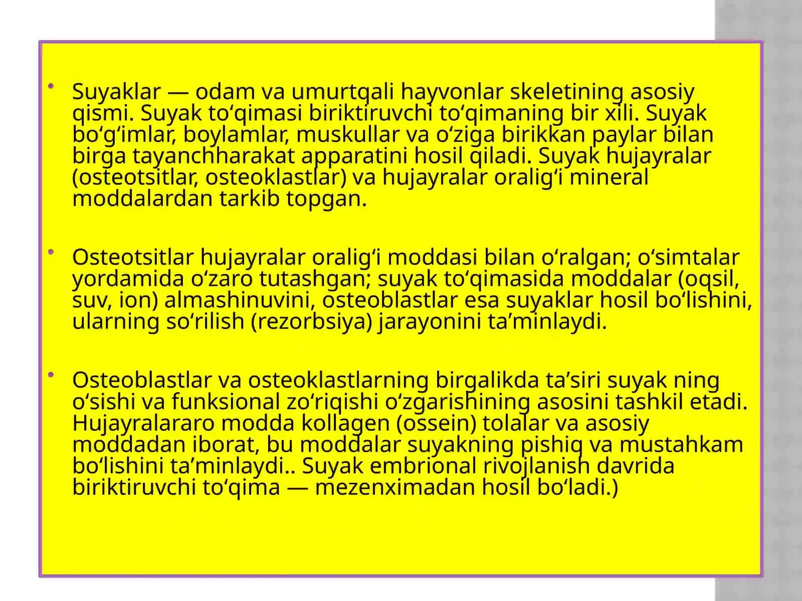 Suyaklarning yoshga qarabo'zgarishi 3