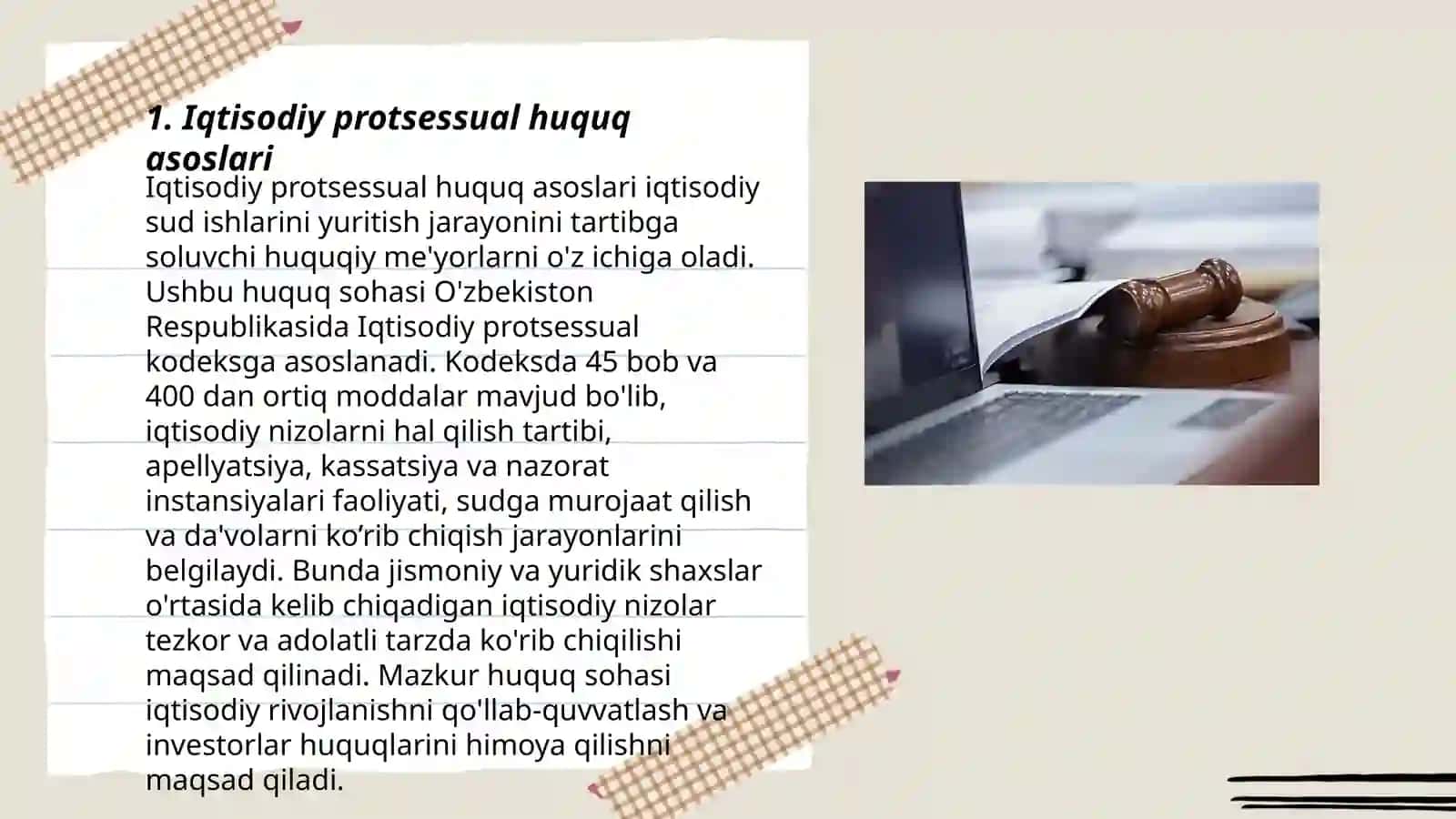 Iqtisodiy protsessual huquqiga kirish, iqtisodiy ishlarning sudga taalluqliligi va sudlovga tegishliligi 3