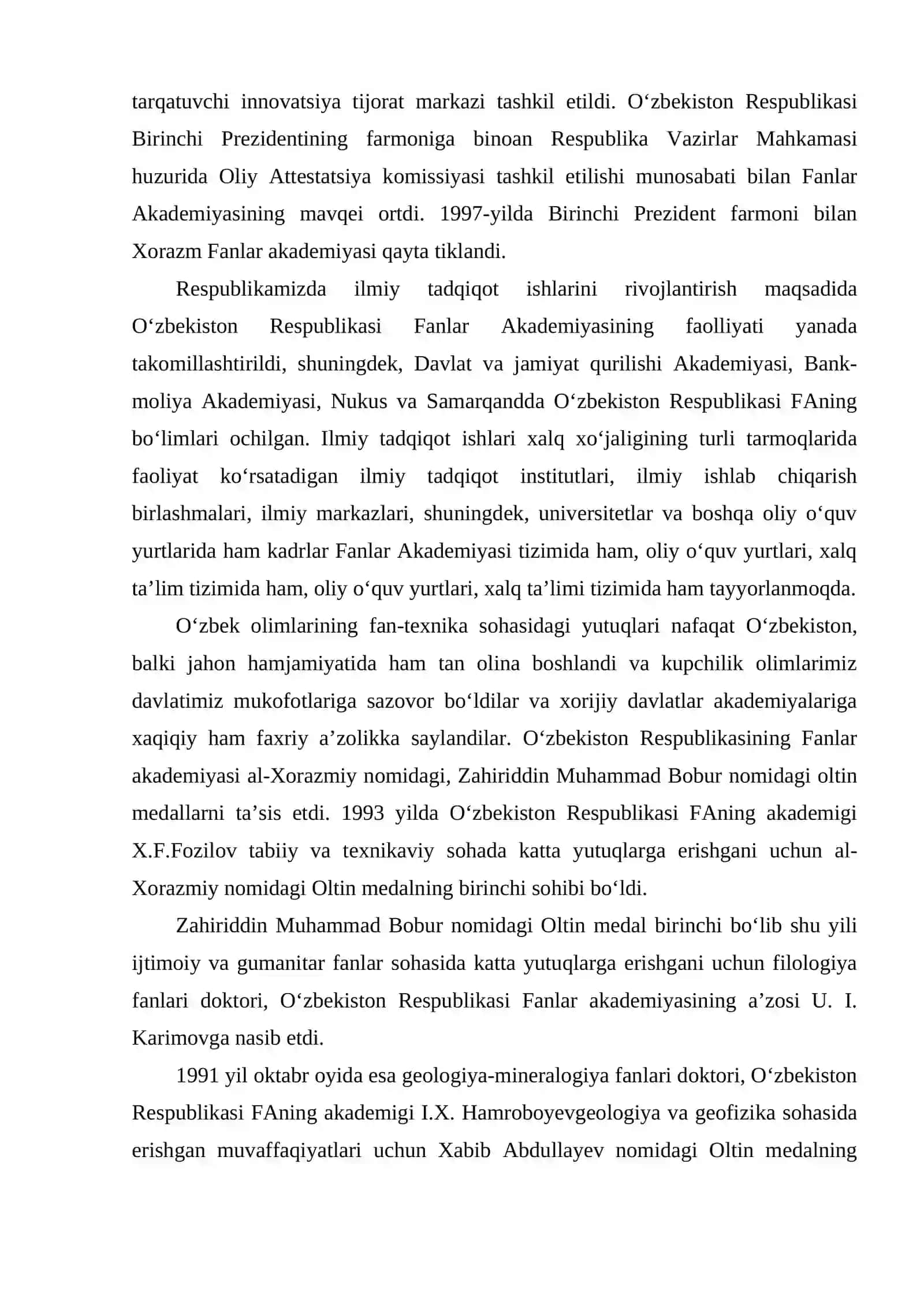 Mustaqillik yillarida fan va madaniyatning rivojlanishi 3