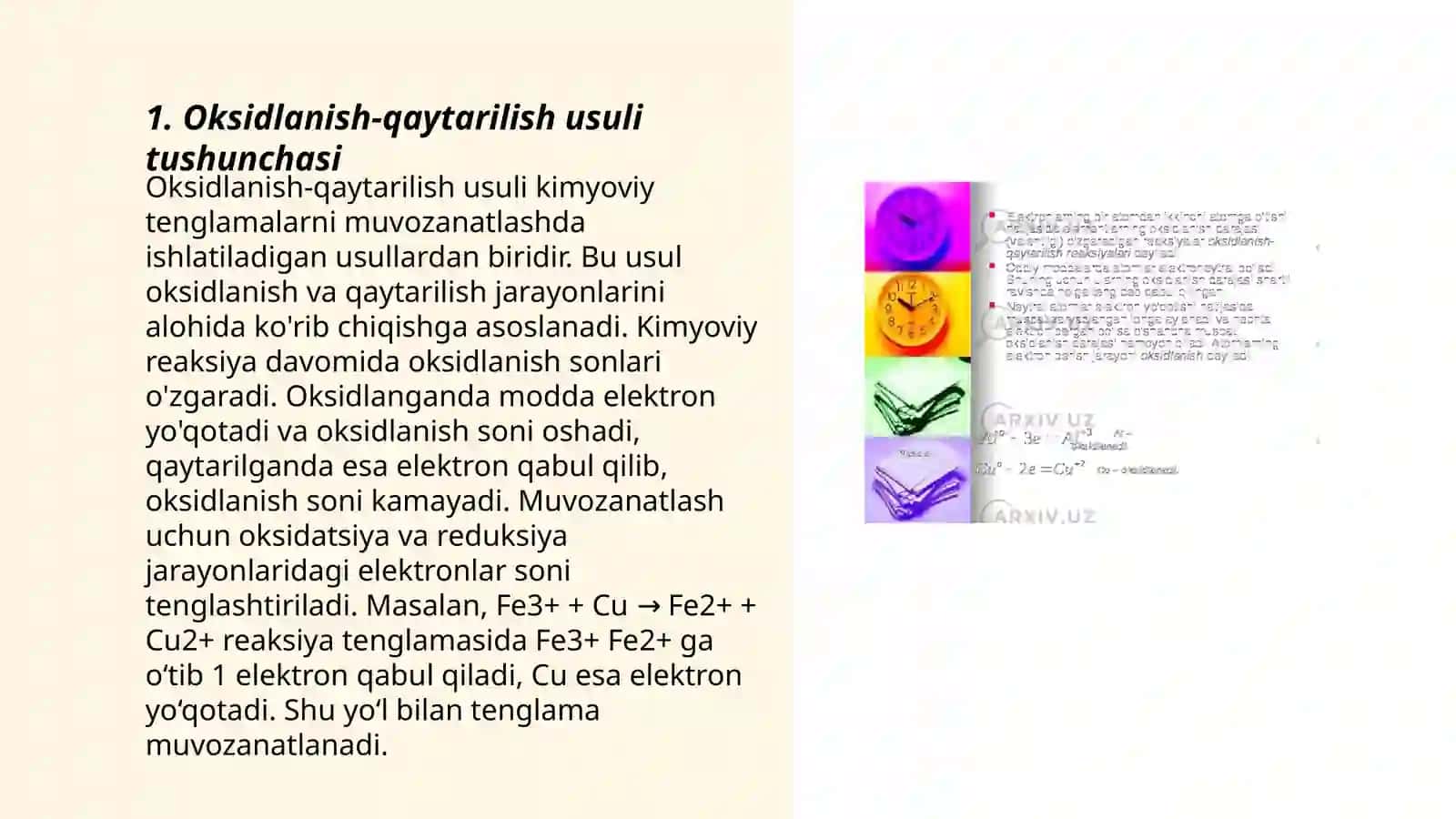 Oksidlanish -qaytarilish usullari asosida titrlash, misning natriy tiosulfat bilan titrlab aniqlash 3