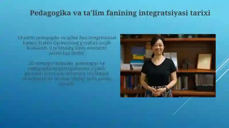 Pedagogika va ta'lim fanining integratsiyasi 3