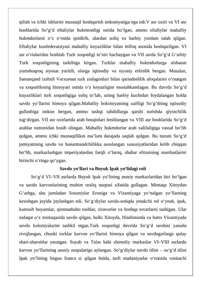 VI–VII asrlarda So‘g‘d, Farg‘ona va Xorazm 3