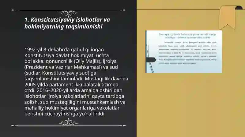 Konstitutsiyaviy islohotlar va hokimiyatning taqsimlanishi 3