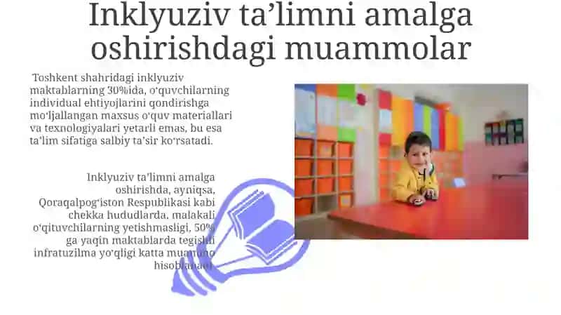 O'zbekistonda imkoniyati cheklangan bolalar uchun inklyuziv ta'lim 3