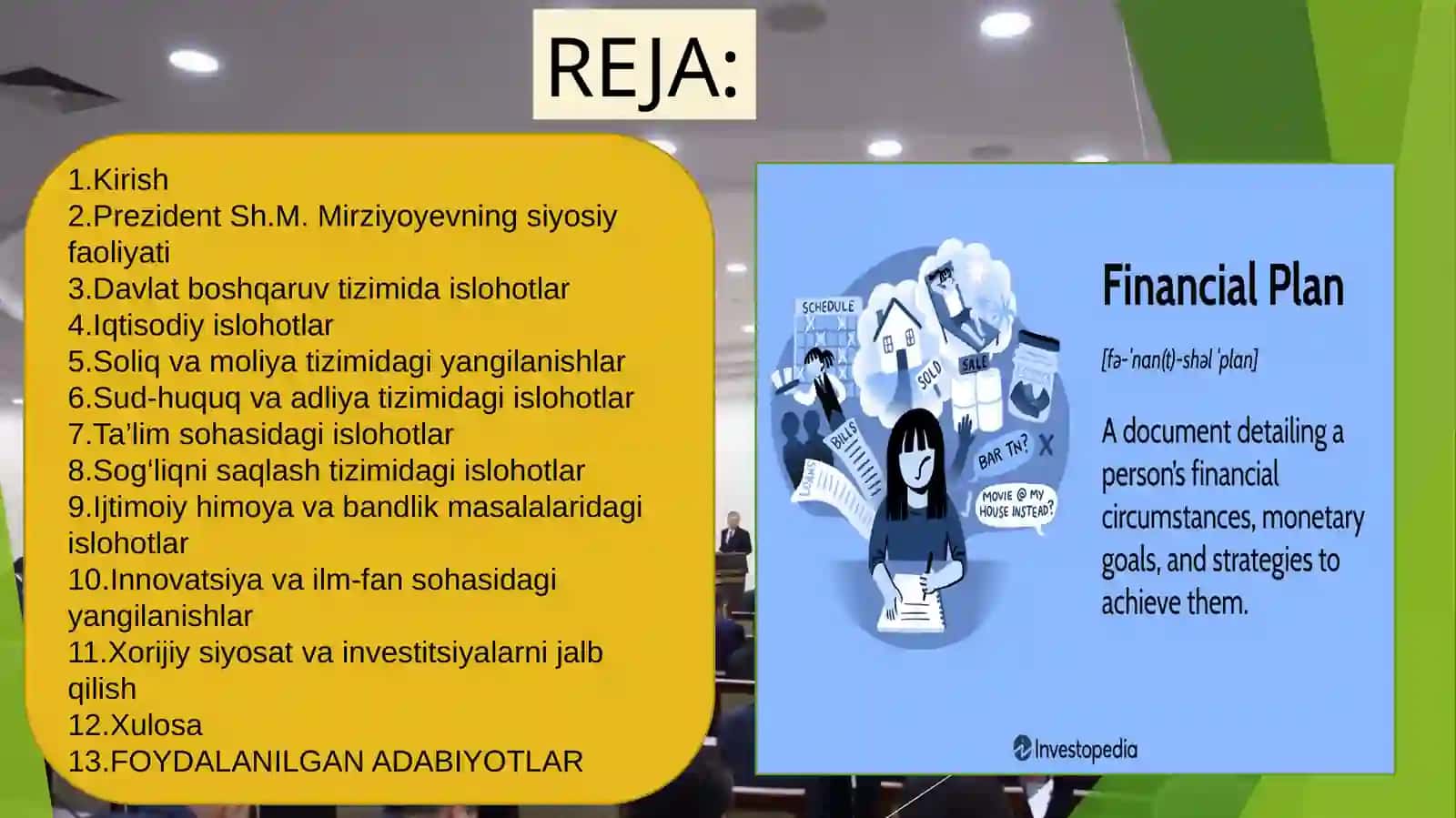 YANGI O`ZBEKISTONDA AMALGA OSHIRILAYOTGAN ISLOHOTLAR 3