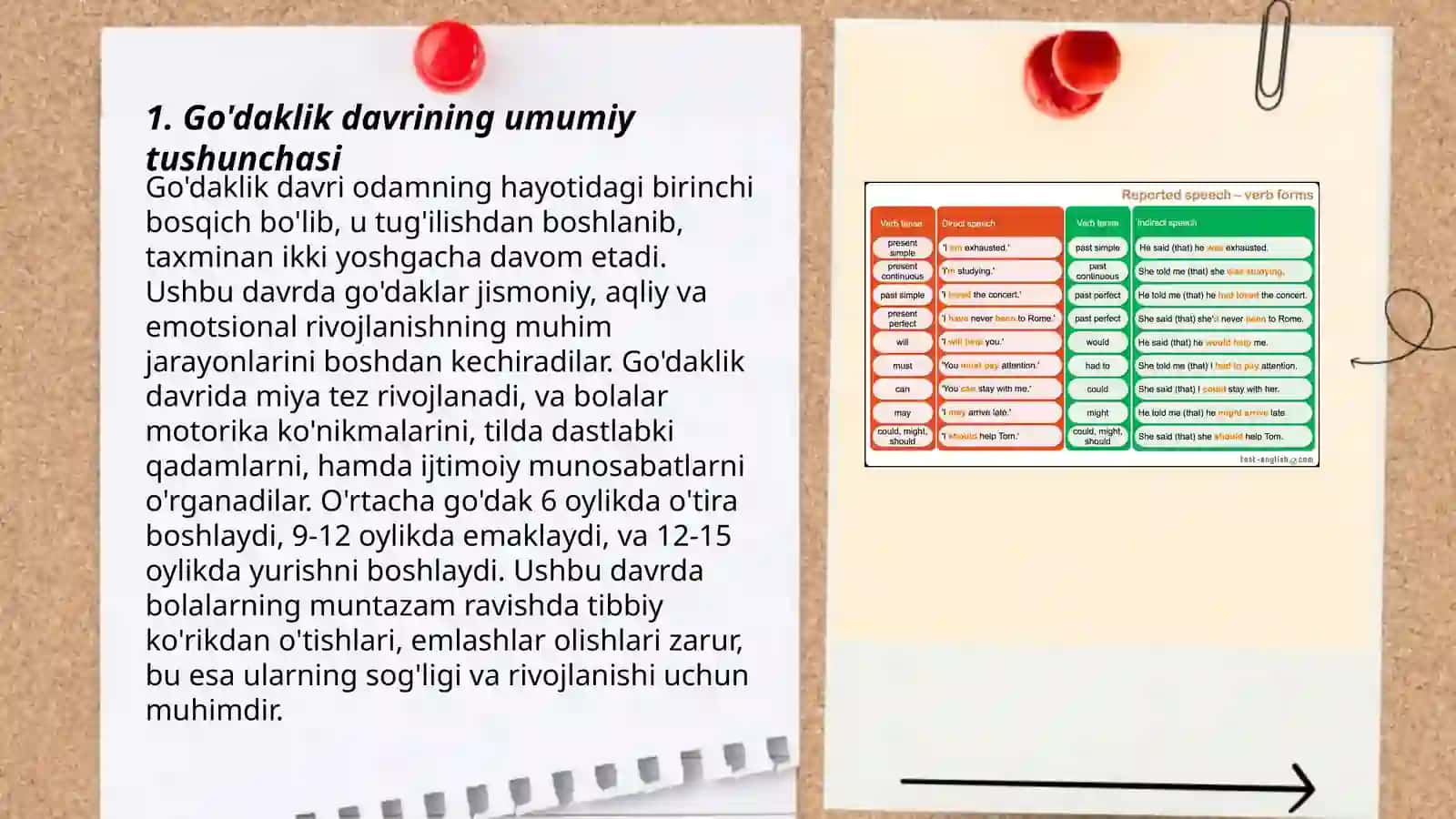 Go'daklik davri uning tug'ma xususiyatlari va rivojlanishning o'ziga xos xususiyatlari 3