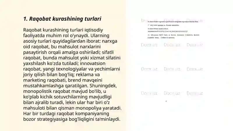 Raqobat kurashining shakllari va usullari 3