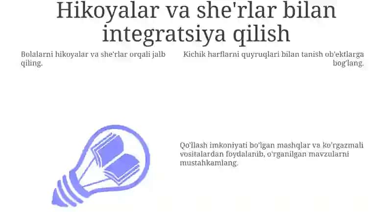 Halqali elementli kichik harflarni oʻrgatish 3